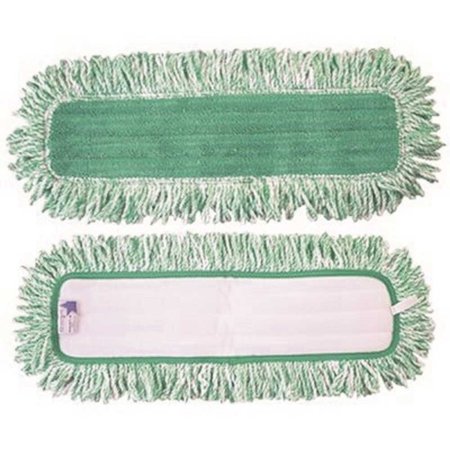 RENOWN 36 in. Green Microfiber Dust Mop with Fringe, 3PK MPFG336